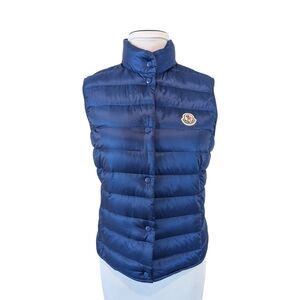Moncler Navy Quilted Vest